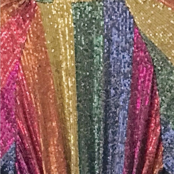 Farm Rio Rainbow Sequin Kimono NWOT - Picture 7 of 16